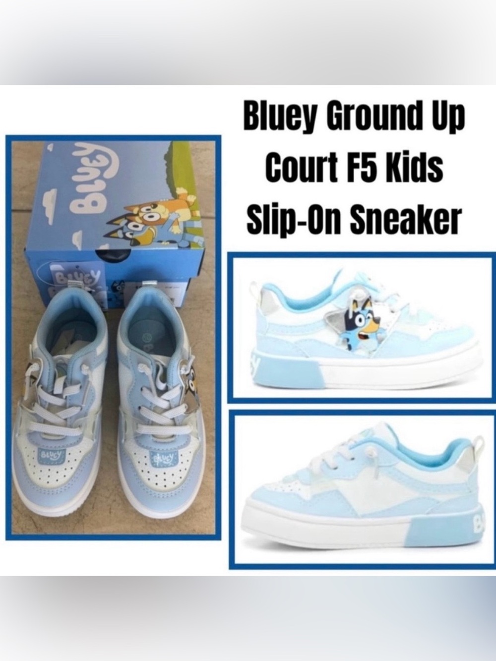 Bluey Ground Slip-On Sneaker